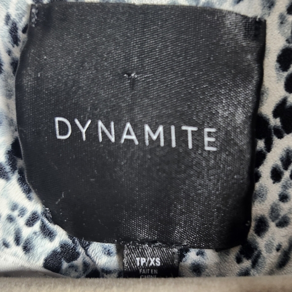 Dynamite Snake Print Blazer Relaxed Fit With Pockets Lightweight - Picture 6 of 6